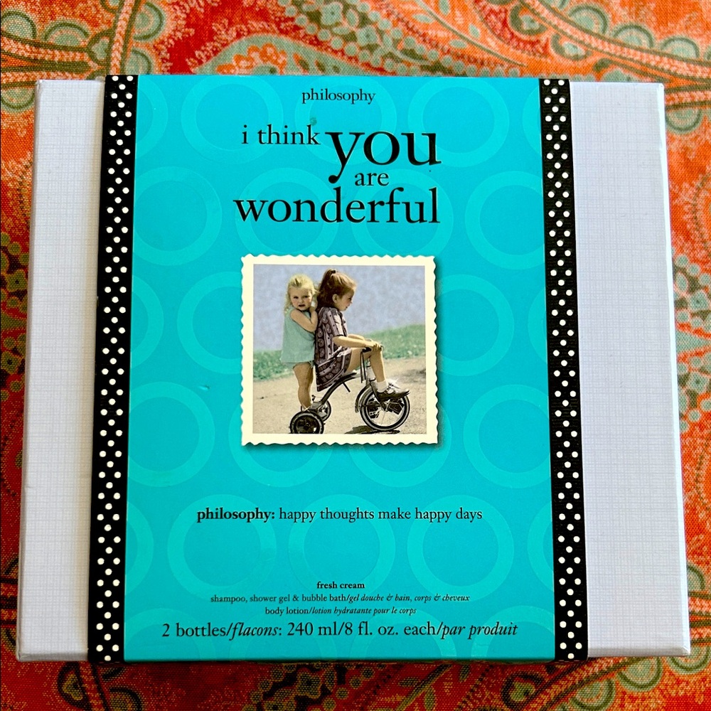 Philosophy Wonderful Gift Set with Blue and White NEW